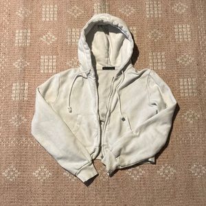 Brandy Melville White hoodie